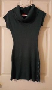 Teal sweater dress